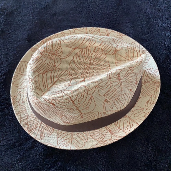 H&M nature patterned straw Fedora hat - Picture 2 of 4